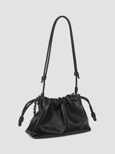 Loewe Women's Medium Flamenco Shoulder Bag - Black | Thumbnail 4 Loewe Women's Medium Flamenco Shoulder Bag - Black | Thumbnail 4