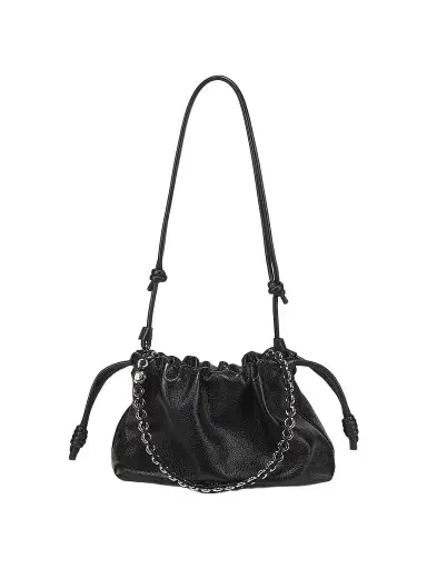 Loewe Women's Medium Flamenco Shoulder Bag - Black | Thumbnail 1 Loewe Women's Medium Flamenco Shoulder Bag - Black | Thumbnail 1