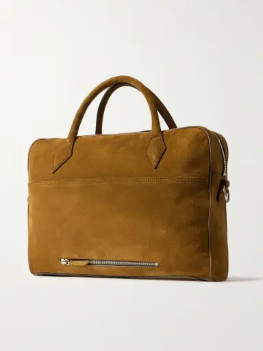 Métier Closer Slim Leather-Trimmed Suede Briefcase - Men | Thumbnail 3 Métier Closer Slim Leather-Trimmed Suede Briefcase - Men | Thumbnail 3