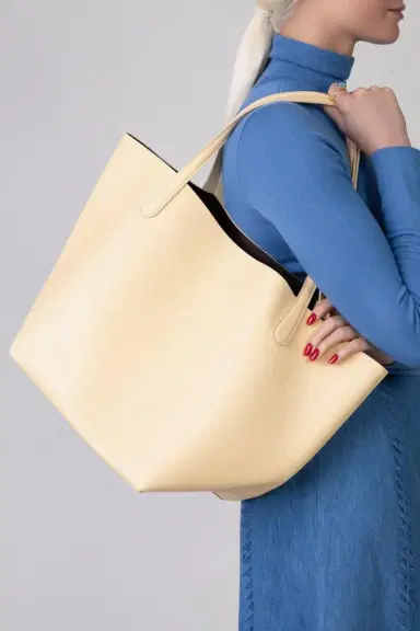 MANSUR GAVRIEL Everyday Tote - Butter Aubergine | Thumbnail 2 MANSUR GAVRIEL Everyday Tote - Butter Aubergine | Thumbnail 2