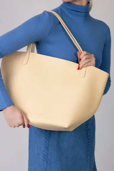 MANSUR GAVRIEL Everyday Tote - Butter Aubergine | Thumbnail 3 MANSUR GAVRIEL Everyday Tote - Butter Aubergine | Thumbnail 3