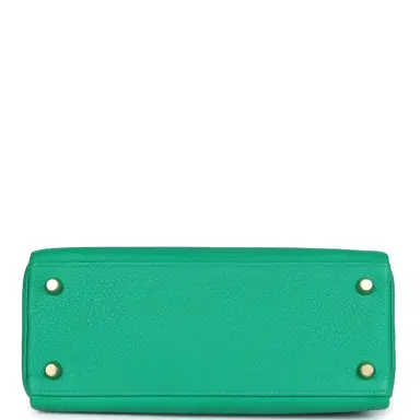 HERMÈS Hermes Kelly Retourne 25 Menthe Togo and Varanus Niloticus Lizard Touch Permabrass Hardware | Thumbnail 6 HERMÈS Hermes Kelly Retourne 25 Menthe Togo and Varanus Niloticus Lizard Touch Permabrass Hardware | Thumbnail 6