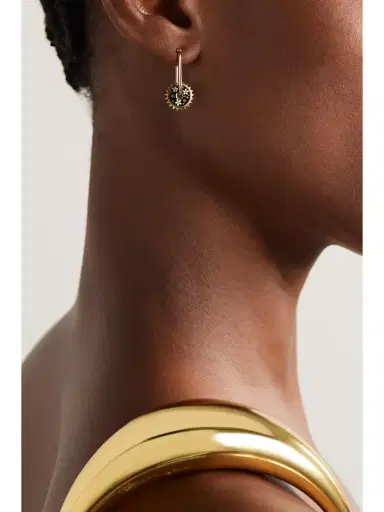 Foundrae Small Blossom 18-karat Gold And Enamel Single Earring | Thumbnail 2 Foundrae Small Blossom 18-karat Gold And Enamel Single Earring | Thumbnail 2