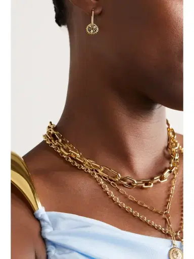 Foundrae Small Blossom 18-karat Gold And Enamel Single Earring | Thumbnail 4 Foundrae Small Blossom 18-karat Gold And Enamel Single Earring | Thumbnail 4