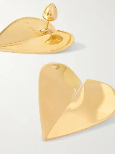 Alaïa Torn Heart Oversized Gold-tone Earrings | Thumbnail 3 Alaïa Torn Heart Oversized Gold-tone Earrings | Thumbnail 3