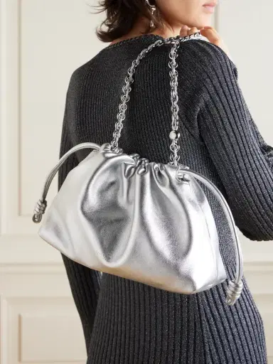 Loewe Flamenco Metallic Leather Clutch | Thumbnail 6 Loewe Flamenco Metallic Leather Clutch | Thumbnail 6