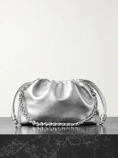 Loewe Flamenco Metallic Leather Clutch | Thumbnail 1 Loewe Flamenco Metallic Leather Clutch | Thumbnail 1
