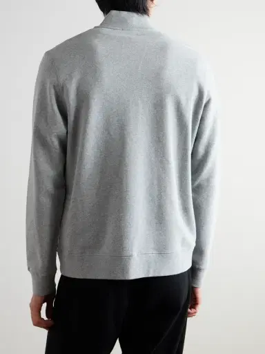 Sunspel Cotton-Jersey Half-Zip Sweatshirt - Men | Thumbnail 3 Sunspel Cotton-Jersey Half-Zip Sweatshirt - Men | Thumbnail 3