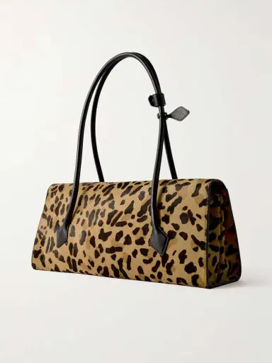 Alaïa Le Teckel Flap Leather-trimmed Leopard-print Calf Hair Shoulder Bag | Thumbnail 3 Alaïa Le Teckel Flap Leather-trimmed Leopard-print Calf Hair Shoulder Bag | Thumbnail 3