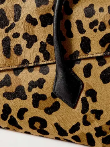 Alaïa Le Teckel Flap Leather-trimmed Leopard-print Calf Hair Shoulder Bag | Thumbnail 4 Alaïa Le Teckel Flap Leather-trimmed Leopard-print Calf Hair Shoulder Bag | Thumbnail 4