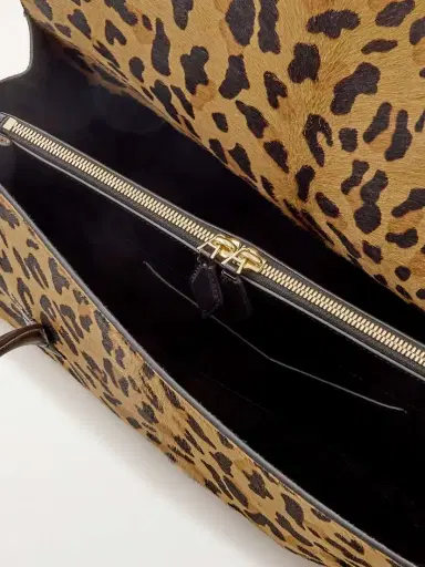 Alaïa Le Teckel Flap Leather-trimmed Leopard-print Calf Hair Shoulder Bag | Thumbnail 5 Alaïa Le Teckel Flap Leather-trimmed Leopard-print Calf Hair Shoulder Bag | Thumbnail 5