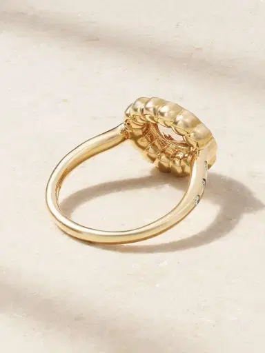 Marlo Laz Lexie 18-karat Gold, Morganite And Diamond Ring | Thumbnail 3 Marlo Laz Lexie 18-karat Gold, Morganite And Diamond Ring | Thumbnail 3