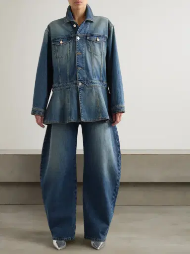 Alaïa High-rise Barrel-leg Jeans | Thumbnail 2 Alaïa High-rise Barrel-leg Jeans | Thumbnail 2