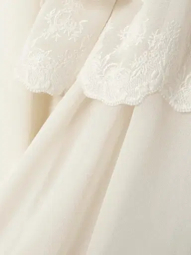 Chloé Ruffled Broderie Anglaise-trimmed Silk-georgette Blouse | Thumbnail 5 Chloé Ruffled Broderie Anglaise-trimmed Silk-georgette Blouse | Thumbnail 5