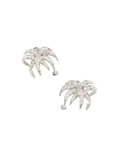 Yvonne Léon Paradise Island 18-karat White Gold Diamond Earrings | Thumbnail 1 Yvonne Léon Paradise Island 18-karat White Gold Diamond Earrings | Thumbnail 1