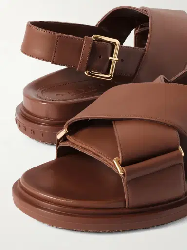 Marni Fussbett Leather Slingback Sandals | Thumbnail 4 Marni Fussbett Leather Slingback Sandals | Thumbnail 4