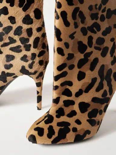 Alaïa 90 Leopard-print Calf Hair Ankle Boots | Thumbnail 4 Alaïa 90 Leopard-print Calf Hair Ankle Boots | Thumbnail 4