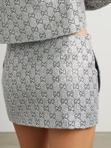 Gucci Metallic Tweed Mini Skirt | Thumbnail 3 Gucci Metallic Tweed Mini Skirt | Thumbnail 3