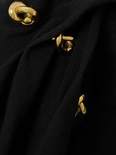 Bottega Veneta Cape-effect Embellished One-shoulder Crepe Midi Dress | Thumbnail 4 Bottega Veneta Cape-effect Embellished One-shoulder Crepe Midi Dress | Thumbnail 4