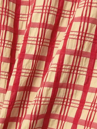 Bottega Veneta Draped Checked Cotton-seersucker Blouse | Thumbnail 5 Bottega Veneta Draped Checked Cotton-seersucker Blouse | Thumbnail 5