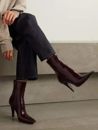 Saint Laurent Jill Patent-leather Ankle Boots | Thumbnail 2 Saint Laurent Jill Patent-leather Ankle Boots | Thumbnail 2