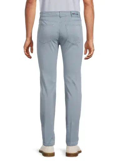 Kiton Men's 5-Pocket Slim-Straight Pants - Sky Blue | Thumbnail 5 Kiton Men's 5-Pocket Slim-Straight Pants - Sky Blue | Thumbnail 5