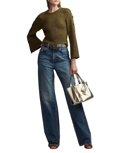 Ralph Lauren Collection Women's Nova Mid-Rise Straight Jeans - Blue Ridge Breeze Wash - Size 31 | Thumbnail 2 Ralph Lauren Collection Women's Nova Mid-Rise Straight Jeans - Blue Ridge Breeze Wash - Size 31 | Thumbnail 2