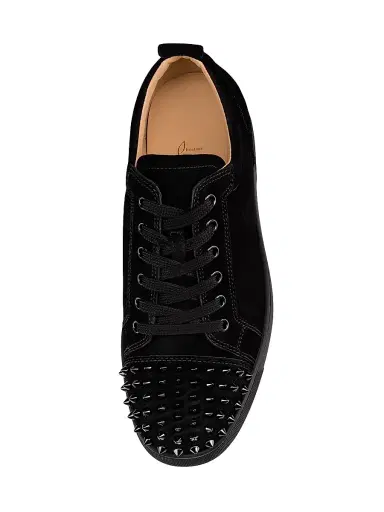 Christian Louboutin Men's Louis Junior Spikes Low-Top Sneakers - Black - Size 16 | Thumbnail 3 Christian Louboutin Men's Louis Junior Spikes Low-Top Sneakers - Black - Size 16 | Thumbnail 3