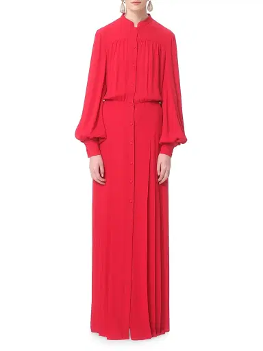 Valentino Garavani Women's Georgette Gown - Red - Size 4 | Thumbnail 3 Valentino Garavani Women's Georgette Gown - Red - Size 4 | Thumbnail 3