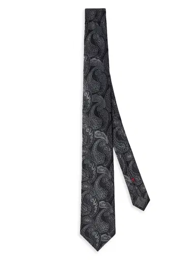 Brunello Cucinelli Men's Paisley Silk Tie | Thumbnail 1 Brunello Cucinelli Men's Paisley Silk Tie | Thumbnail 1
