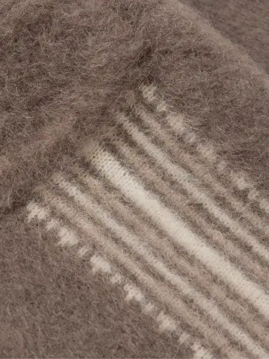 KAPITAL Camp-Collar Striped Knitted Overshirt - Men | Thumbnail 4 KAPITAL Camp-Collar Striped Knitted Overshirt - Men | Thumbnail 4