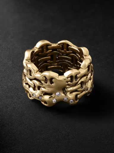 Hoorsenbuhs Sacred Melted Series 18-Karat Gold Diamond Ring - Men | Thumbnail 3 Hoorsenbuhs Sacred Melted Series 18-Karat Gold Diamond Ring - Men | Thumbnail 3