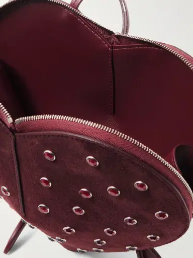 Alaïa Le Cœur Crystal-embellished Suede Shoulder Bag | Thumbnail 5 Alaïa Le Cœur Crystal-embellished Suede Shoulder Bag | Thumbnail 5