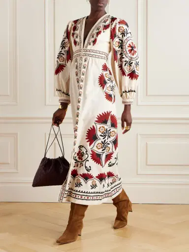 Farm Rio Cashew Mandala Floral-print Cotton-poplin Maxi Dress | Thumbnail 2 Farm Rio Cashew Mandala Floral-print Cotton-poplin Maxi Dress | Thumbnail 2