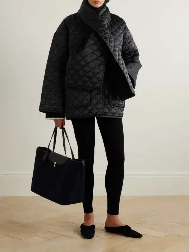 TOTEME Scarf-detailed Quilted Recycled-shell Jacket | Thumbnail 2 TOTEME Scarf-detailed Quilted Recycled-shell Jacket | Thumbnail 2