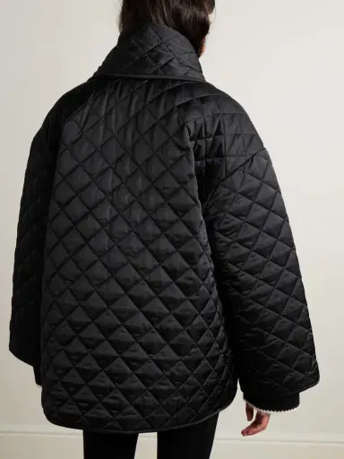 TOTEME Scarf-detailed Quilted Recycled-shell Jacket | Thumbnail 4 TOTEME Scarf-detailed Quilted Recycled-shell Jacket | Thumbnail 4