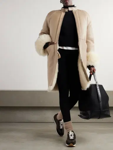 TOTEME Avalan Reversible Shearling Coat | Thumbnail 2 TOTEME Avalan Reversible Shearling Coat | Thumbnail 2