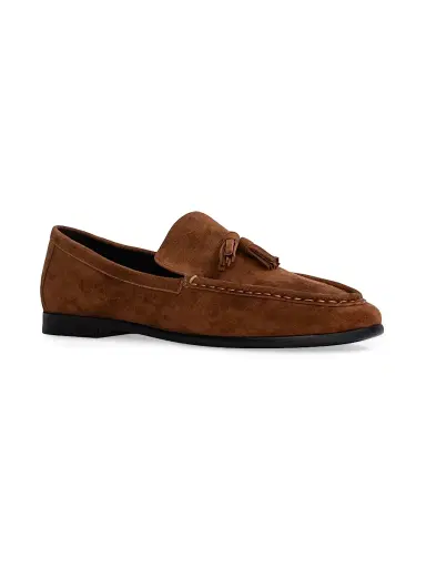 Black Suede Studio Women's Finn Suede Loafers - Tobacco Suede | Thumbnail 3 Black Suede Studio Women's Finn Suede Loafers - Tobacco Suede | Thumbnail 3