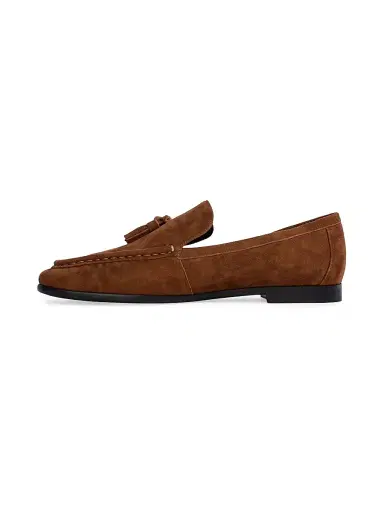 Black Suede Studio Women's Finn Suede Loafers - Tobacco Suede | Thumbnail 5 Black Suede Studio Women's Finn Suede Loafers - Tobacco Suede | Thumbnail 5