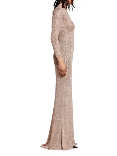 Balenciaga Women's Maxi Dress - Brown - Size Large | Thumbnail 4 Balenciaga Women's Maxi Dress - Brown - Size Large | Thumbnail 4