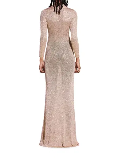 Balenciaga Women's Maxi Dress - Brown - Size Large | Thumbnail 5 Balenciaga Women's Maxi Dress - Brown - Size Large | Thumbnail 5