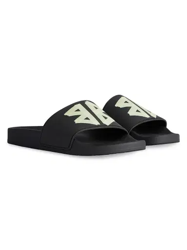 Balenciaga Women's Pool Slide Sandals - Black | Thumbnail 2 Balenciaga Women's Pool Slide Sandals - Black | Thumbnail 2