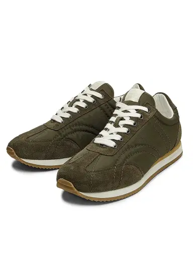 TOTEME Women's Sport Low-Top Sneakers - Dark Olive - Size 6 | Thumbnail 2 TOTEME Women's Sport Low-Top Sneakers - Dark Olive - Size 6 | Thumbnail 2