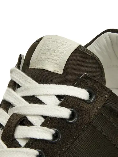 TOTEME Women's Sport Low-Top Sneakers - Dark Olive - Size 6 | Thumbnail 6 TOTEME Women's Sport Low-Top Sneakers - Dark Olive - Size 6 | Thumbnail 6