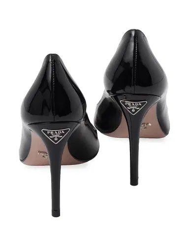 Prada Women's Patent Leather Pumps - Black | Thumbnail 6 Prada Women's Patent Leather Pumps - Black | Thumbnail 6