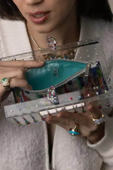 Aquazzura Tequila Clutch - Rainbow | Thumbnail 4 Aquazzura Tequila Clutch - Rainbow | Thumbnail 4