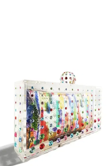 Aquazzura Tequila Clutch - Rainbow | Thumbnail 6 Aquazzura Tequila Clutch - Rainbow | Thumbnail 6