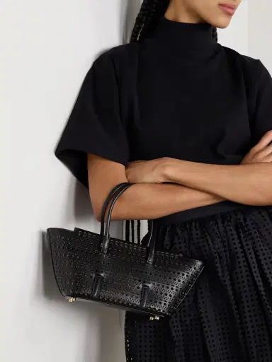 Alaïa New Mina 20 Laser-cut Leather Tote | Thumbnail 2 Alaïa New Mina 20 Laser-cut Leather Tote | Thumbnail 2