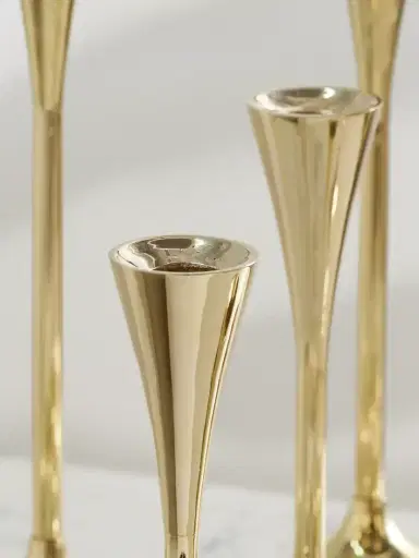Fourth Street Drip Set Of Nine Gold-tone Candleholders | Thumbnail 3 Fourth Street Drip Set Of Nine Gold-tone Candleholders | Thumbnail 3