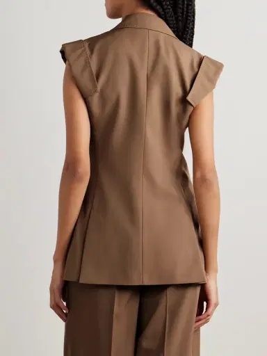 Max Mara Wool-twill Vest | Thumbnail 4 Max Mara Wool-twill Vest | Thumbnail 4